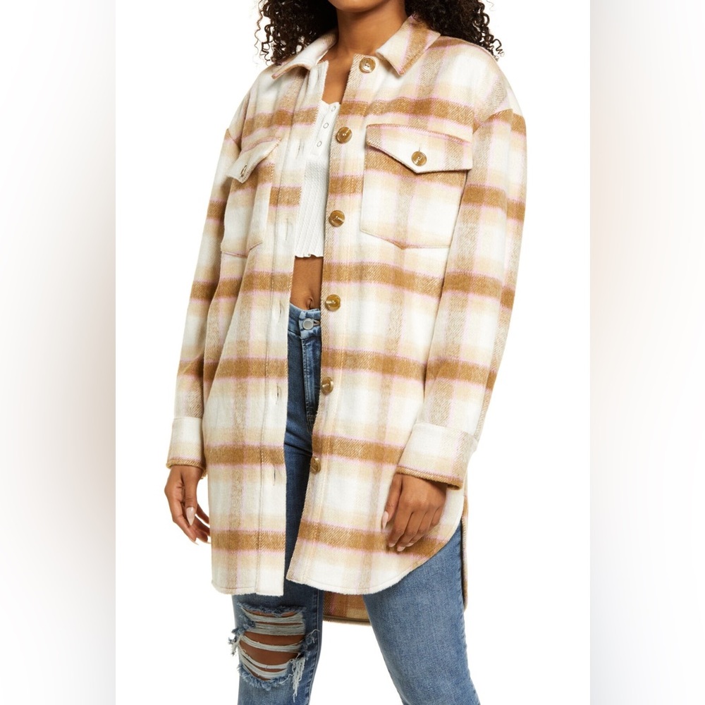 Nordstrom BP Brushed Plaid Jacket